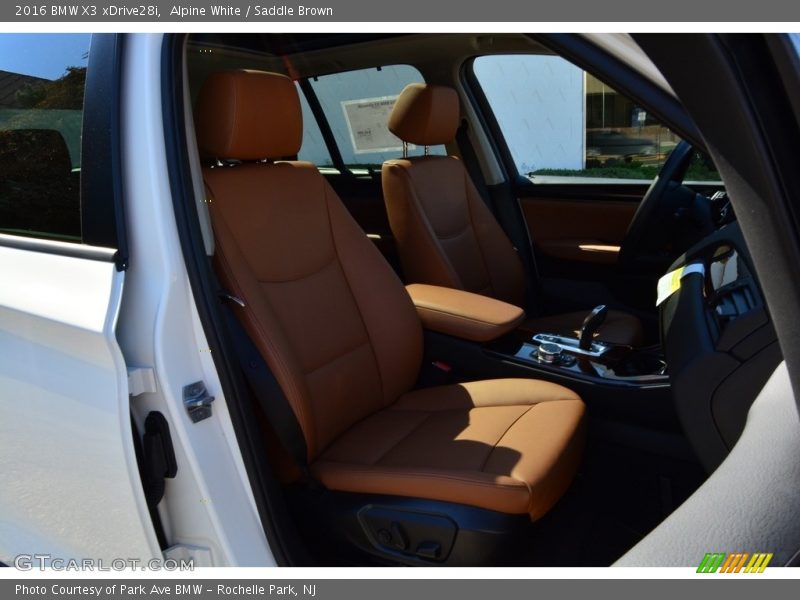 Alpine White / Saddle Brown 2016 BMW X3 xDrive28i