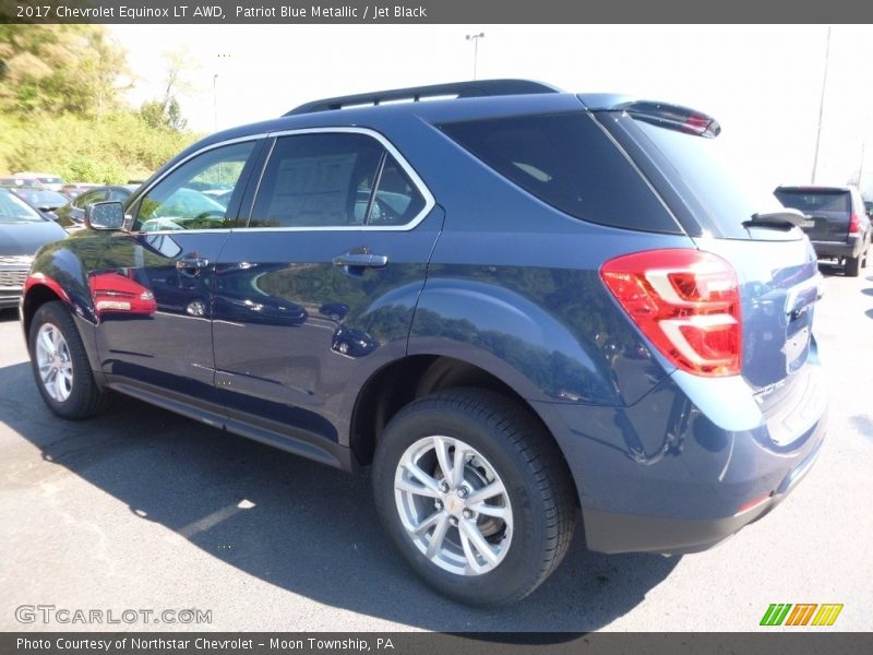 Patriot Blue Metallic / Jet Black 2017 Chevrolet Equinox LT AWD