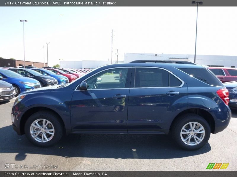 Patriot Blue Metallic / Jet Black 2017 Chevrolet Equinox LT AWD