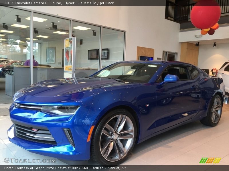 Hyper Blue Metallic / Jet Black 2017 Chevrolet Camaro LT Coupe