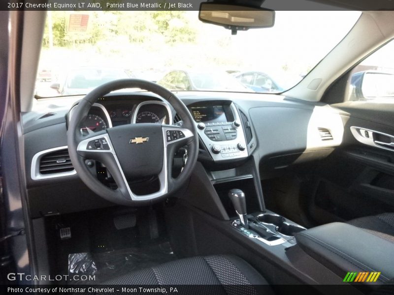 Patriot Blue Metallic / Jet Black 2017 Chevrolet Equinox LT AWD