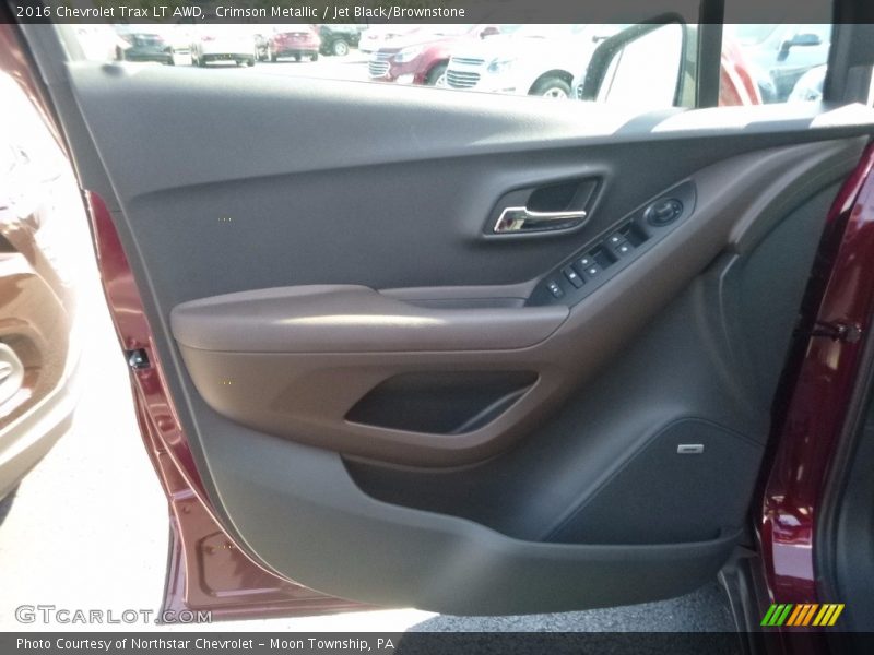 Crimson Metallic / Jet Black/Brownstone 2016 Chevrolet Trax LT AWD