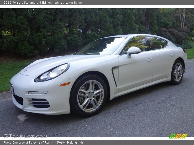 White / Luxor Beige 2016 Porsche Panamera 4 Edition