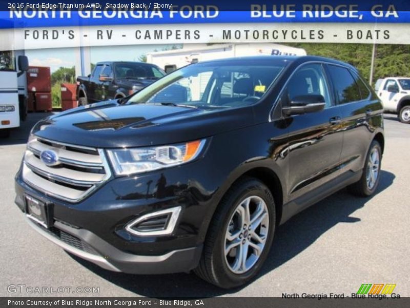 Shadow Black / Ebony 2016 Ford Edge Titanium AWD