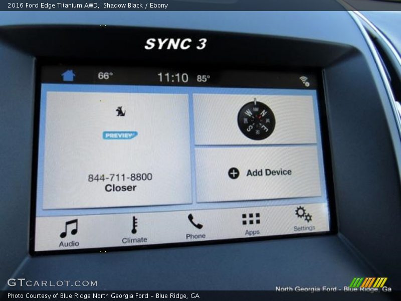 Shadow Black / Ebony 2016 Ford Edge Titanium AWD