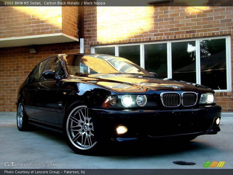 Carbon Black Metallic / Black Nappa 2003 BMW M5 Sedan