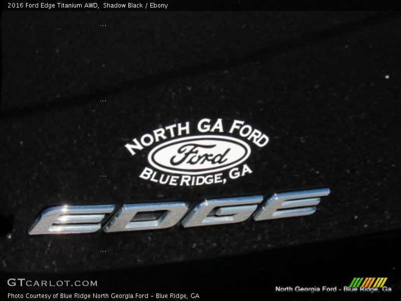 Shadow Black / Ebony 2016 Ford Edge Titanium AWD