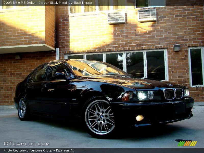 Carbon Black Metallic / Black Nappa 2003 BMW M5 Sedan