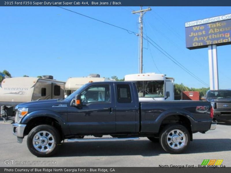 Blue Jeans / Black 2015 Ford F350 Super Duty Lariat Super Cab 4x4