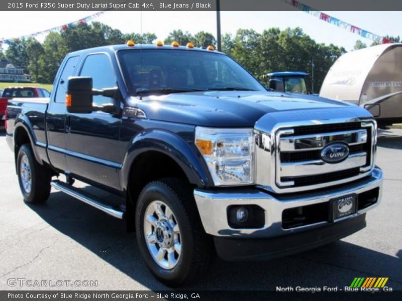 Blue Jeans / Black 2015 Ford F350 Super Duty Lariat Super Cab 4x4