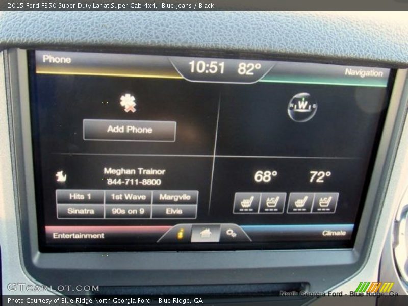 Blue Jeans / Black 2015 Ford F350 Super Duty Lariat Super Cab 4x4