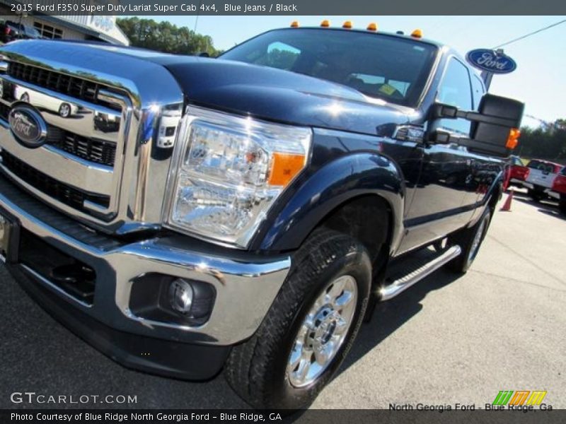 Blue Jeans / Black 2015 Ford F350 Super Duty Lariat Super Cab 4x4