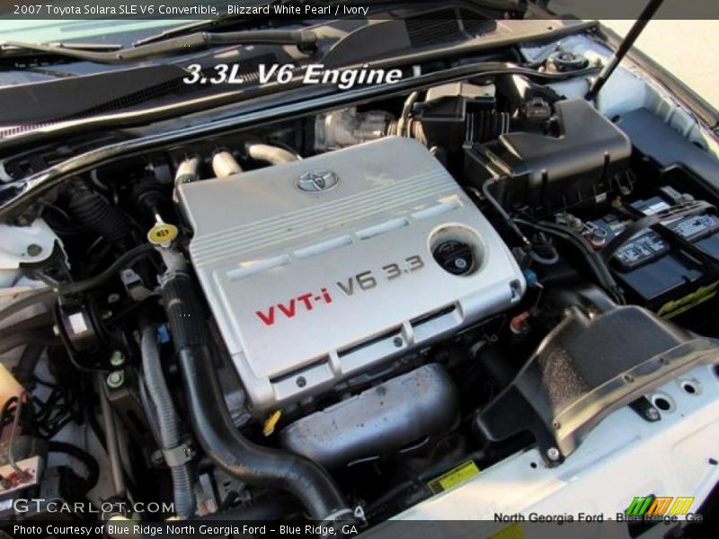 Blizzard White Pearl / Ivory 2007 Toyota Solara SLE V6 Convertible