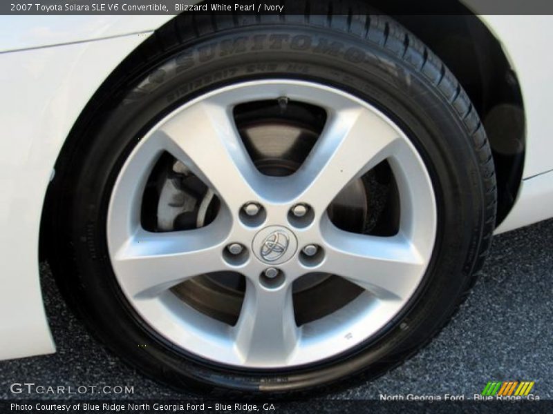 Blizzard White Pearl / Ivory 2007 Toyota Solara SLE V6 Convertible