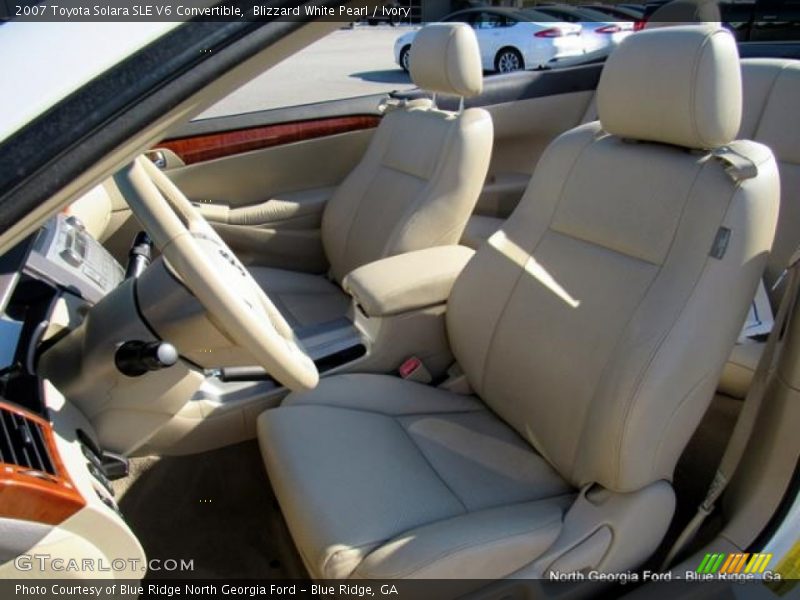 Blizzard White Pearl / Ivory 2007 Toyota Solara SLE V6 Convertible