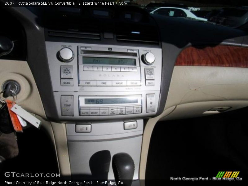 Blizzard White Pearl / Ivory 2007 Toyota Solara SLE V6 Convertible