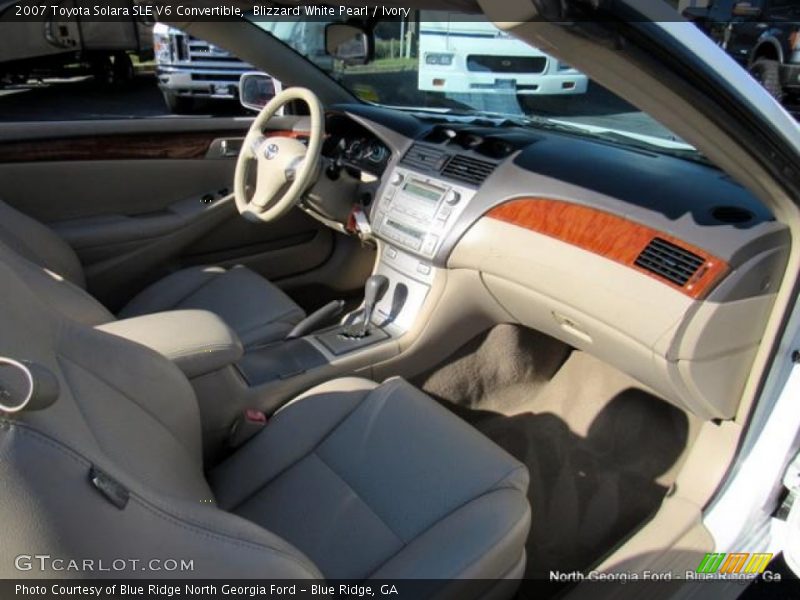 Blizzard White Pearl / Ivory 2007 Toyota Solara SLE V6 Convertible