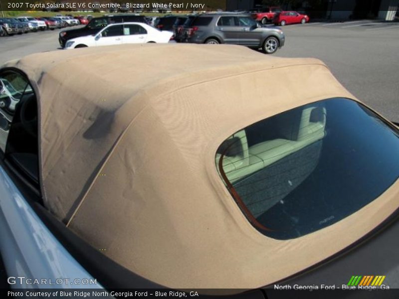 Blizzard White Pearl / Ivory 2007 Toyota Solara SLE V6 Convertible