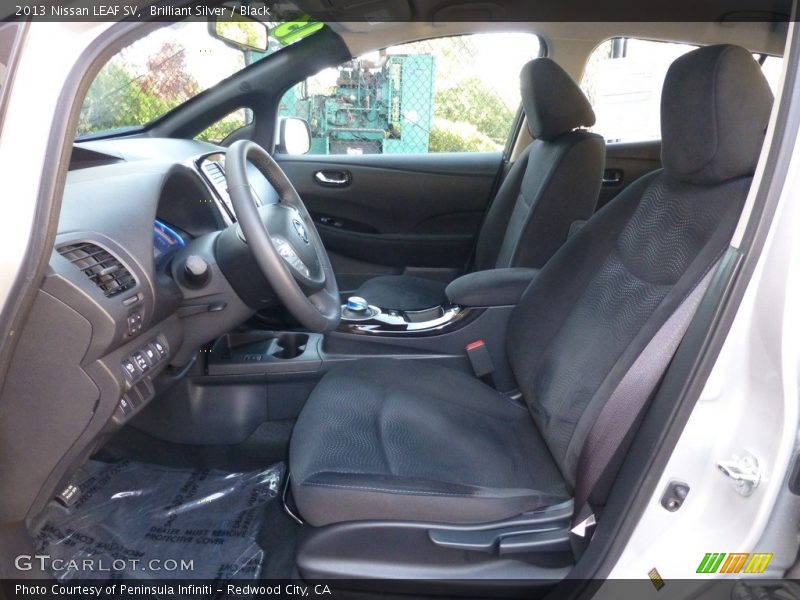 Brilliant Silver / Black 2013 Nissan LEAF SV