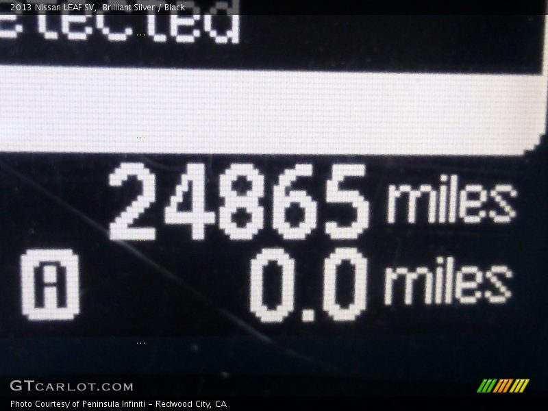 Brilliant Silver / Black 2013 Nissan LEAF SV