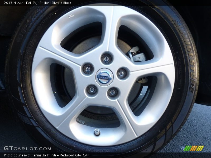 Brilliant Silver / Black 2013 Nissan LEAF SV
