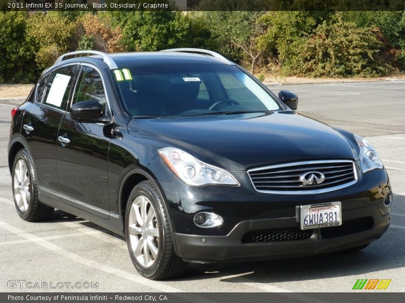 Black Obsidian / Graphite 2011 Infiniti EX 35 Journey