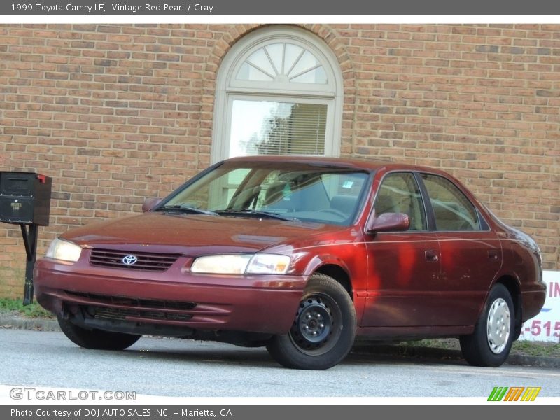 Vintage Red Pearl / Gray 1999 Toyota Camry LE