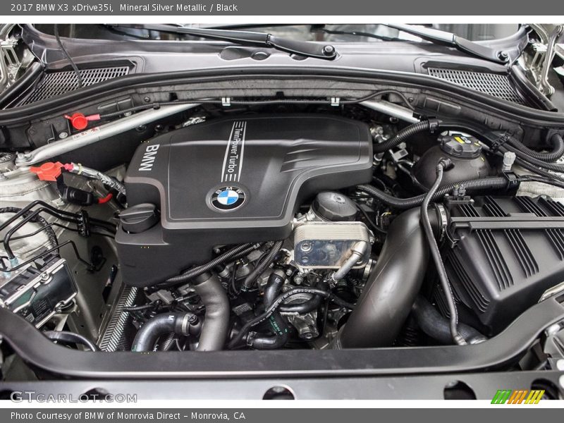Mineral Silver Metallic / Black 2017 BMW X3 xDrive35i