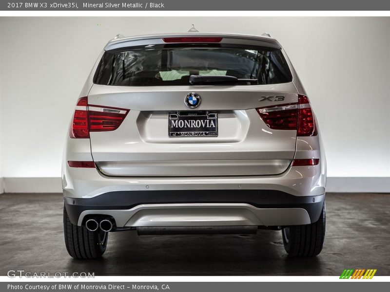 Mineral Silver Metallic / Black 2017 BMW X3 xDrive35i