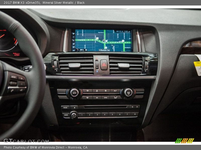 Mineral Silver Metallic / Black 2017 BMW X3 xDrive35i