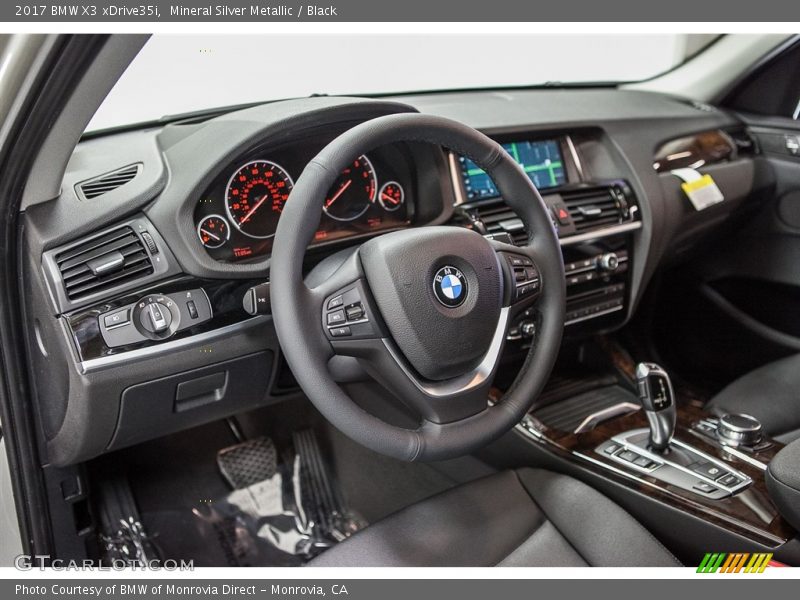 Mineral Silver Metallic / Black 2017 BMW X3 xDrive35i