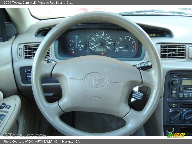 Vintage Red Pearl / Gray 1999 Toyota Camry LE