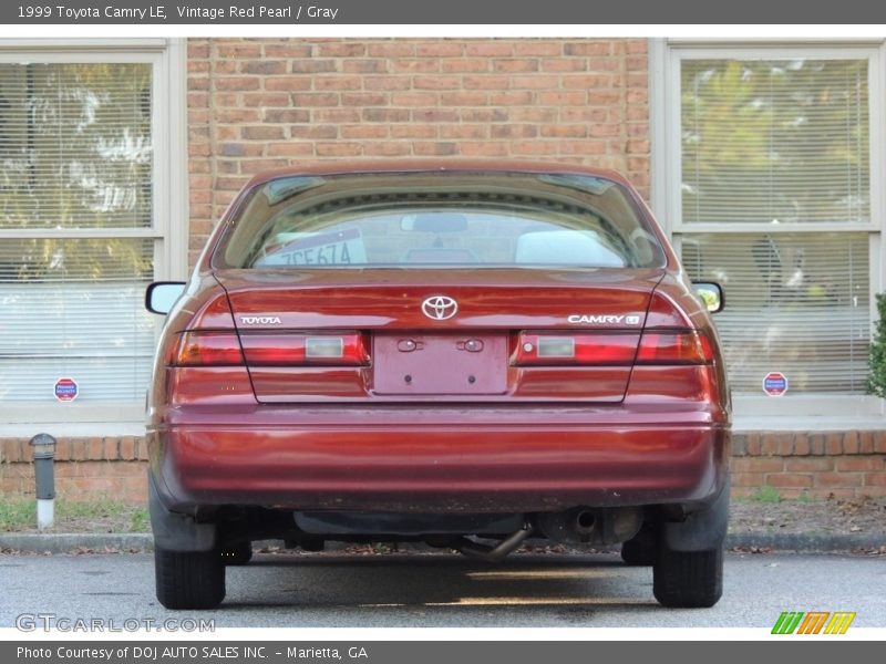 Vintage Red Pearl / Gray 1999 Toyota Camry LE