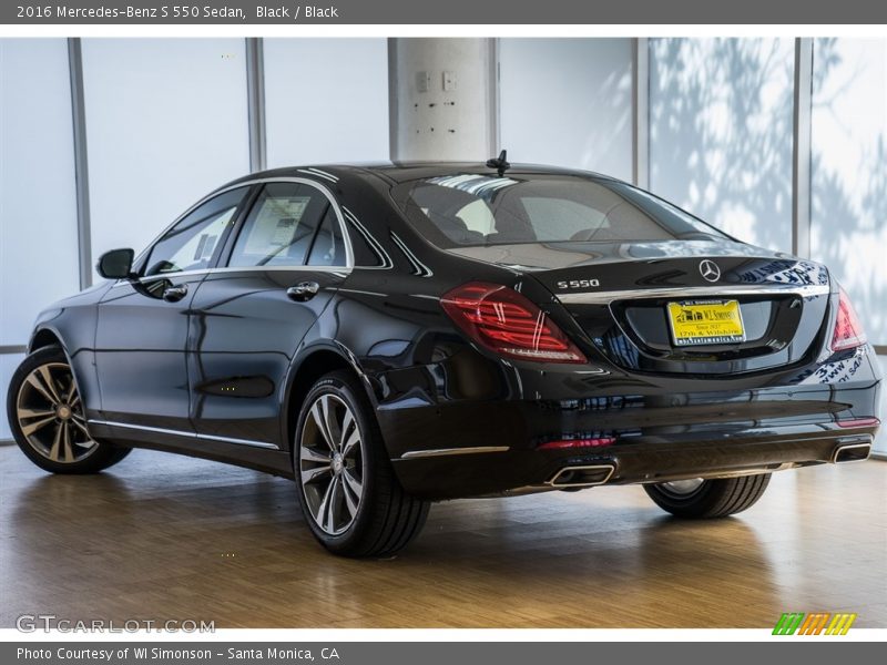 Black / Black 2016 Mercedes-Benz S 550 Sedan