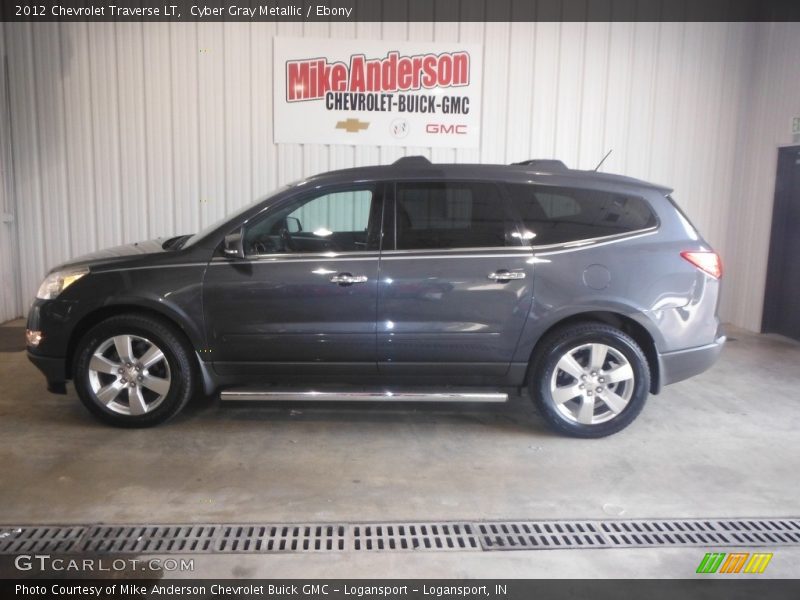 Cyber Gray Metallic / Ebony 2012 Chevrolet Traverse LT