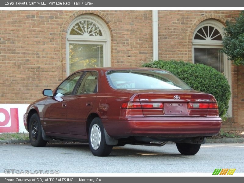 Vintage Red Pearl / Gray 1999 Toyota Camry LE