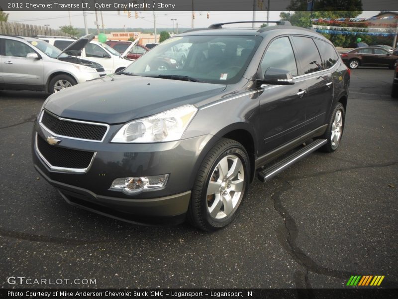 Cyber Gray Metallic / Ebony 2012 Chevrolet Traverse LT