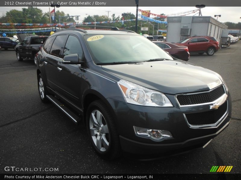 Cyber Gray Metallic / Ebony 2012 Chevrolet Traverse LT