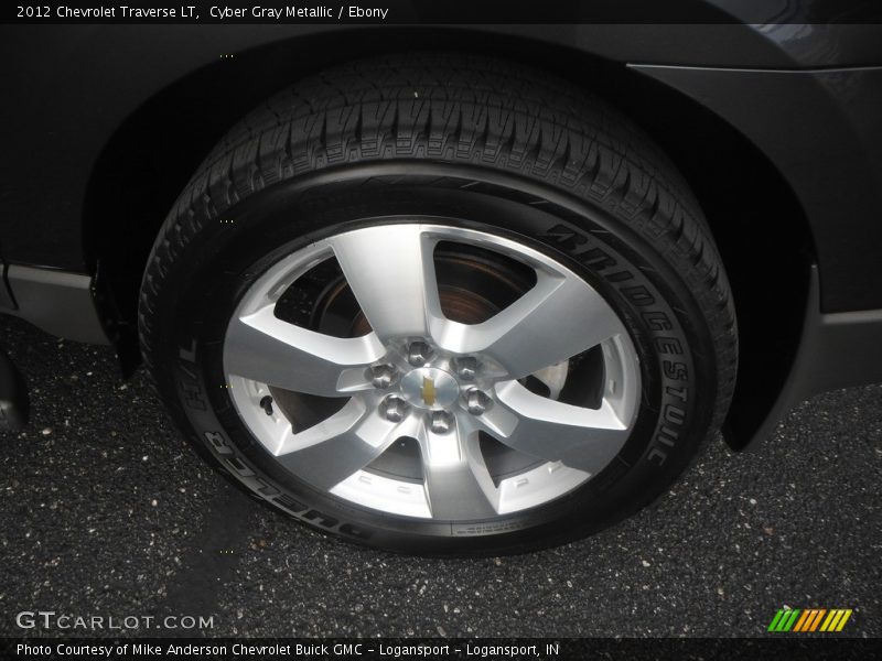 Cyber Gray Metallic / Ebony 2012 Chevrolet Traverse LT