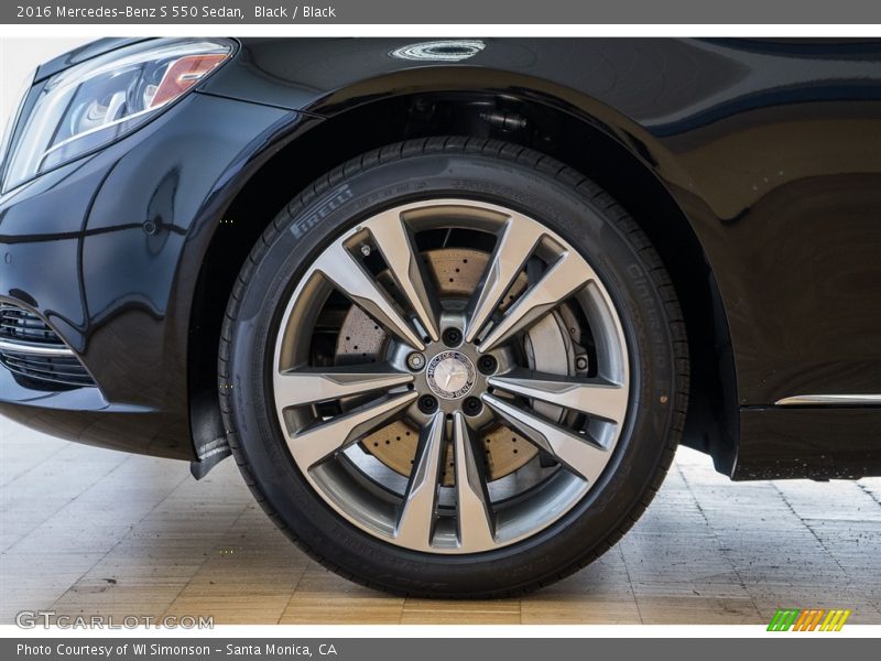 Black / Black 2016 Mercedes-Benz S 550 Sedan