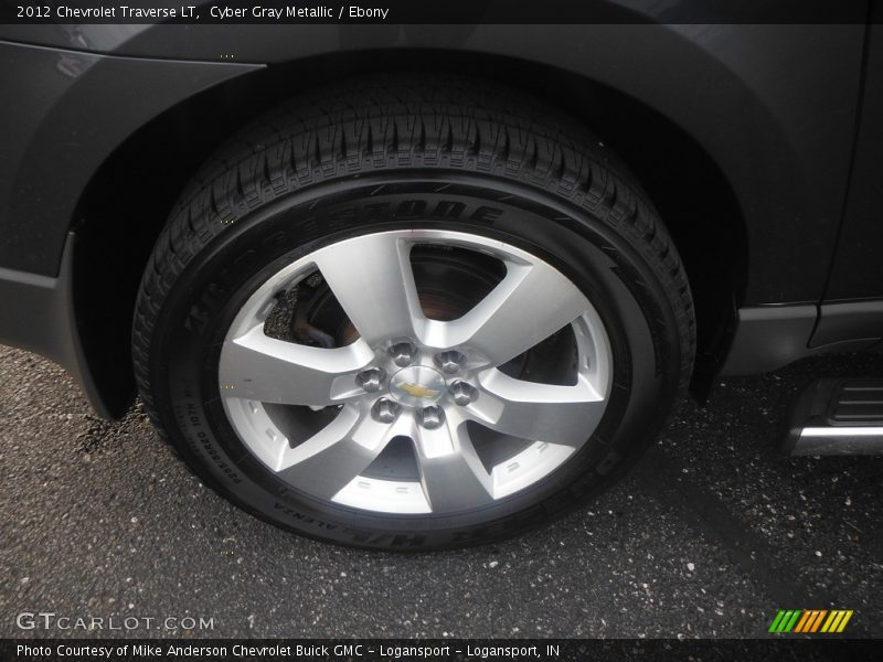 Cyber Gray Metallic / Ebony 2012 Chevrolet Traverse LT
