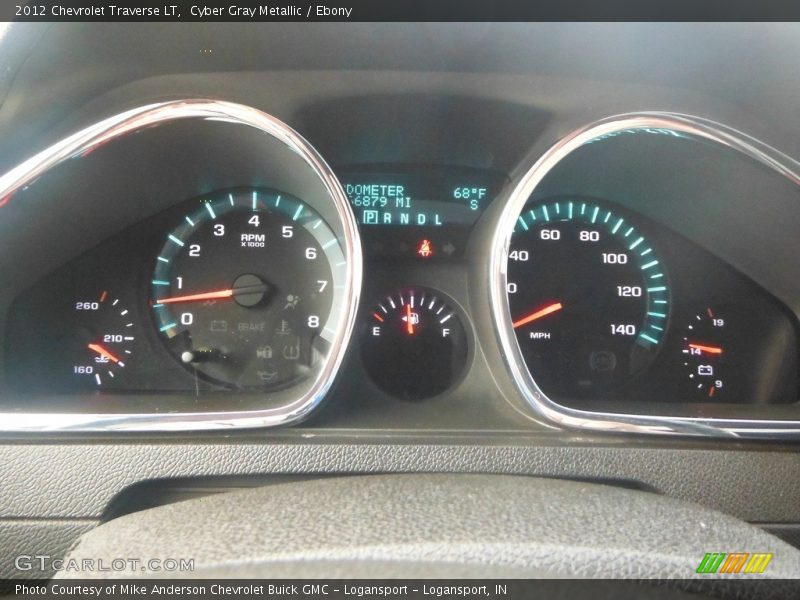 Cyber Gray Metallic / Ebony 2012 Chevrolet Traverse LT