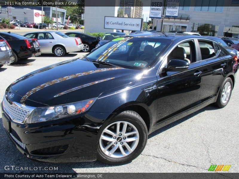 Ebony Black / Gray 2011 Kia Optima LX