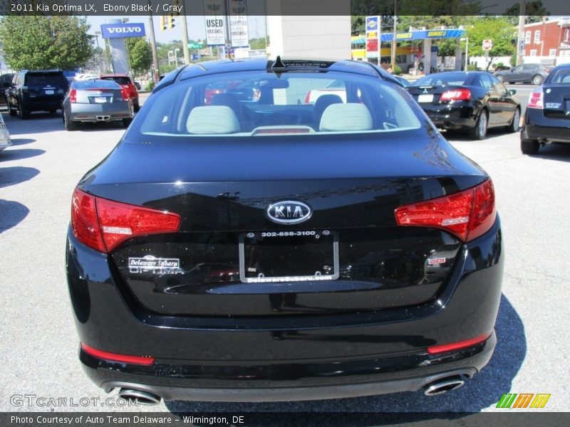 Ebony Black / Gray 2011 Kia Optima LX