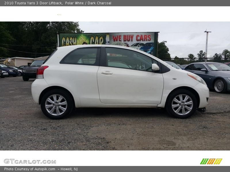 Polar White / Dark Charcoal 2010 Toyota Yaris 3 Door Liftback