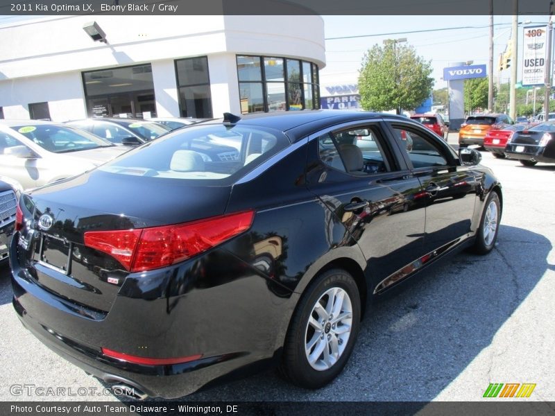 Ebony Black / Gray 2011 Kia Optima LX