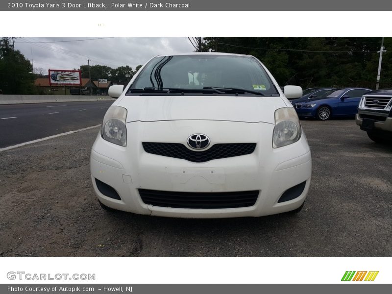 Polar White / Dark Charcoal 2010 Toyota Yaris 3 Door Liftback