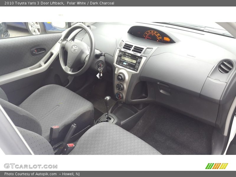 Polar White / Dark Charcoal 2010 Toyota Yaris 3 Door Liftback