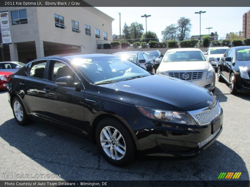Ebony Black / Gray 2011 Kia Optima LX