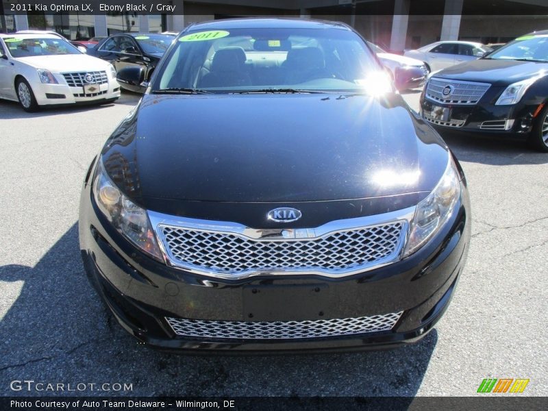 Ebony Black / Gray 2011 Kia Optima LX